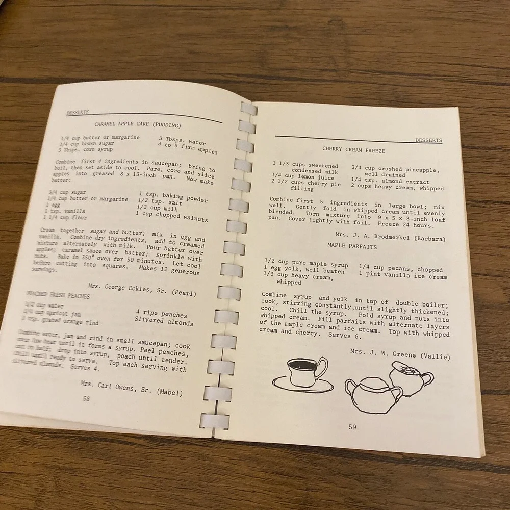 Historic Roswell’s Receipts Cookbook Georgia 1972 St Davids Episcopal Church